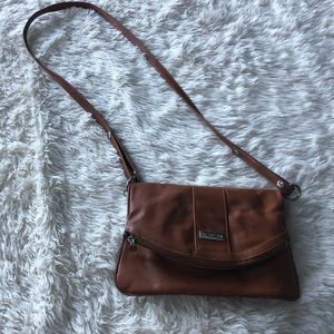 Tan leather purse